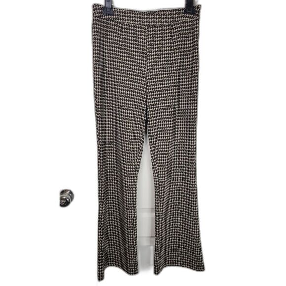 Sanctuary Anthropologie Filmore Flare Houndstooth Pants - Picture 1 of 4